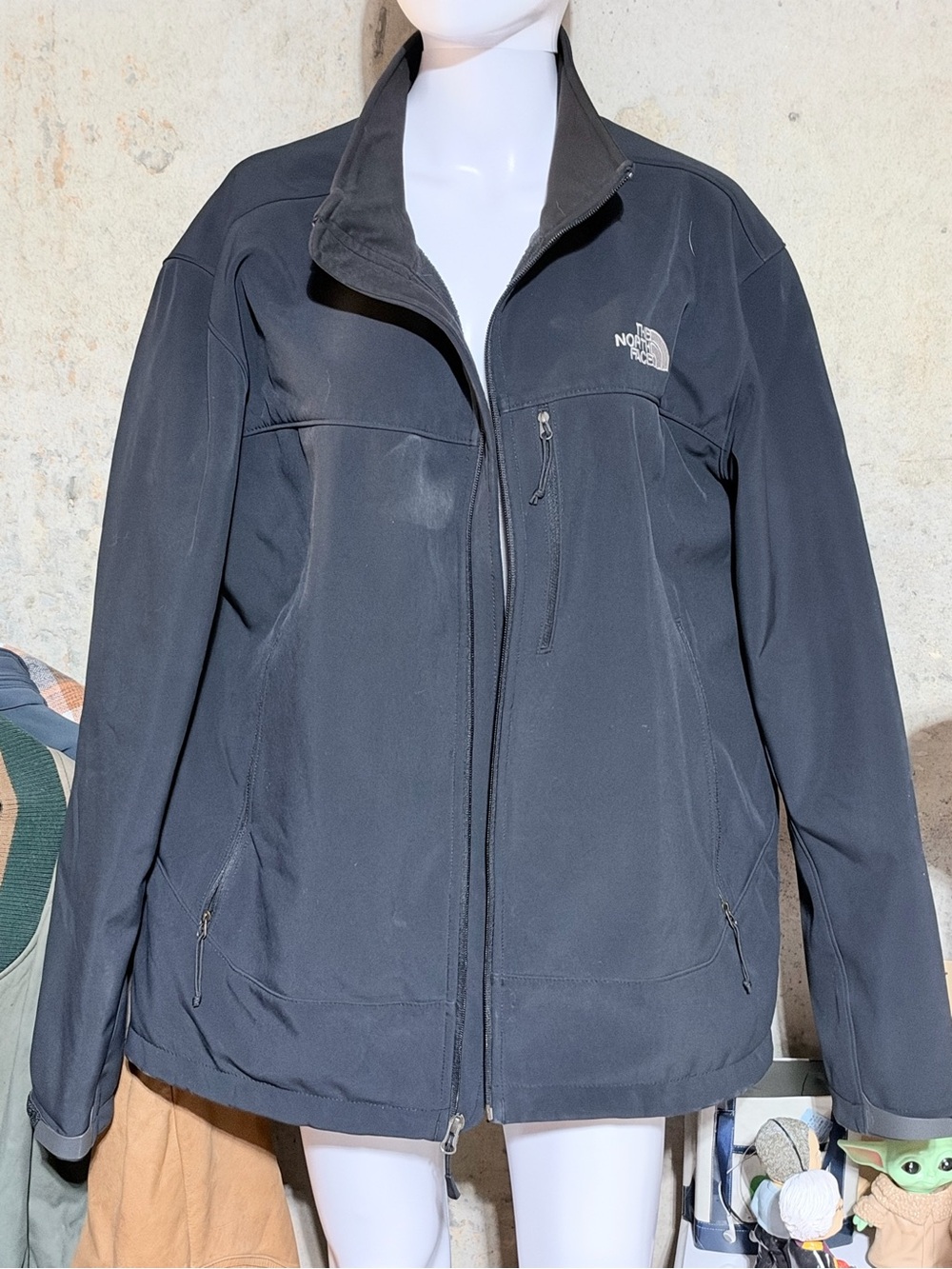 The North Face Men's Black Softshell Rain Jacket